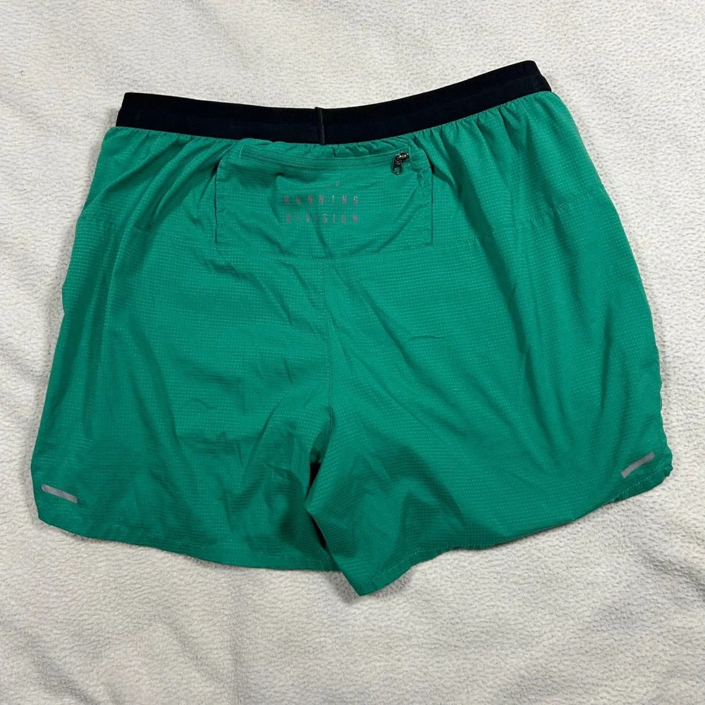 Nike Running Division Stride Shorts Mens Small Green Exercise Crossfit Training
